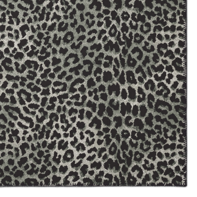 Addison Safari Asf32 Leopard Faux Animal Print Area Rug, 5' x 7'6 ...