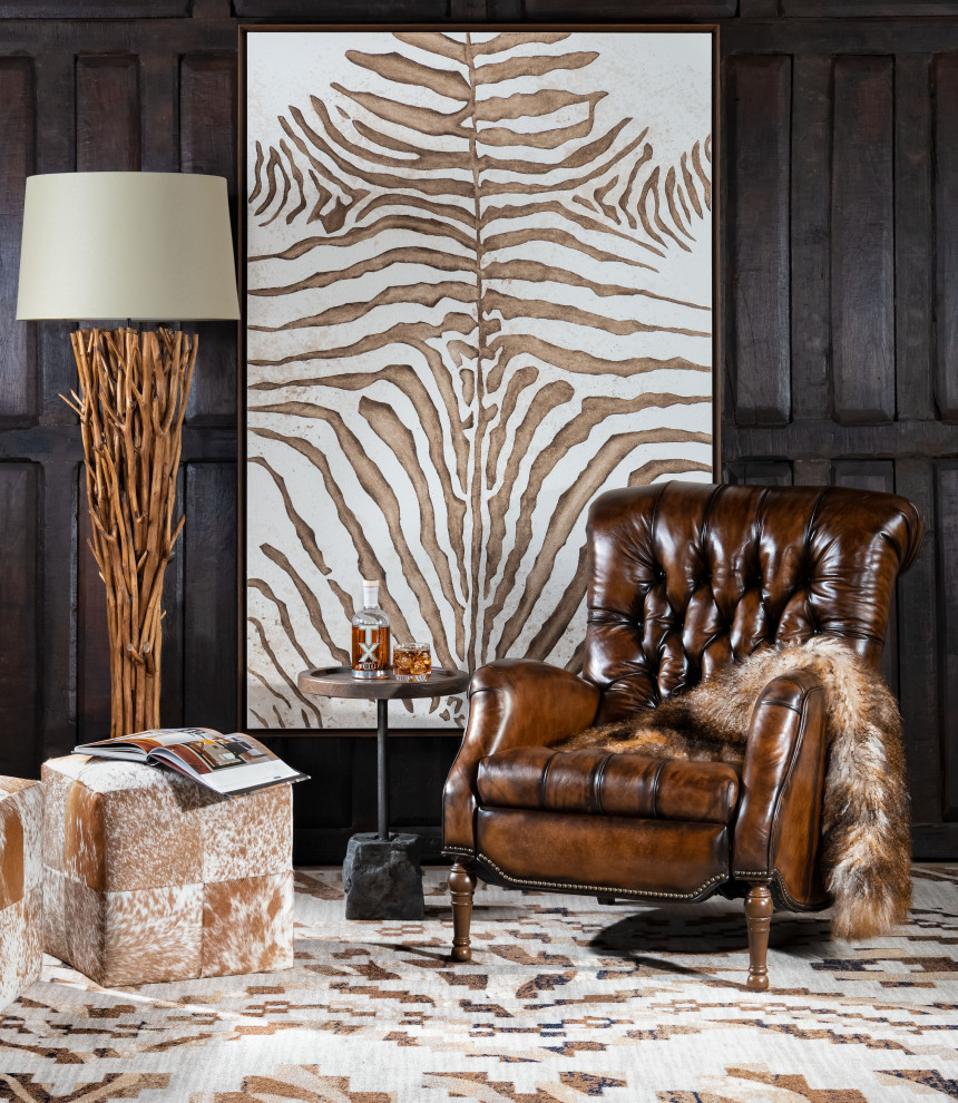 Inspiration for a mid-sized transitional family room remodel in Dallas