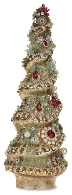 Mark Roberts Christmas 2023 Jeweled Christmas Tree, Gold - 15 ...