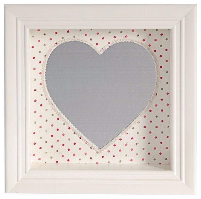 Beautiful And Pretty Heart Shaped Wall Mirror White Heart Shaped Wall Mirror