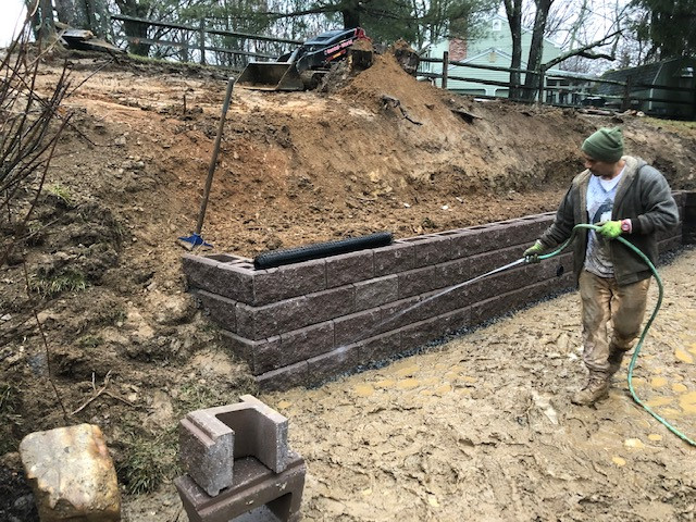 Rebuilding of Retaining Wall