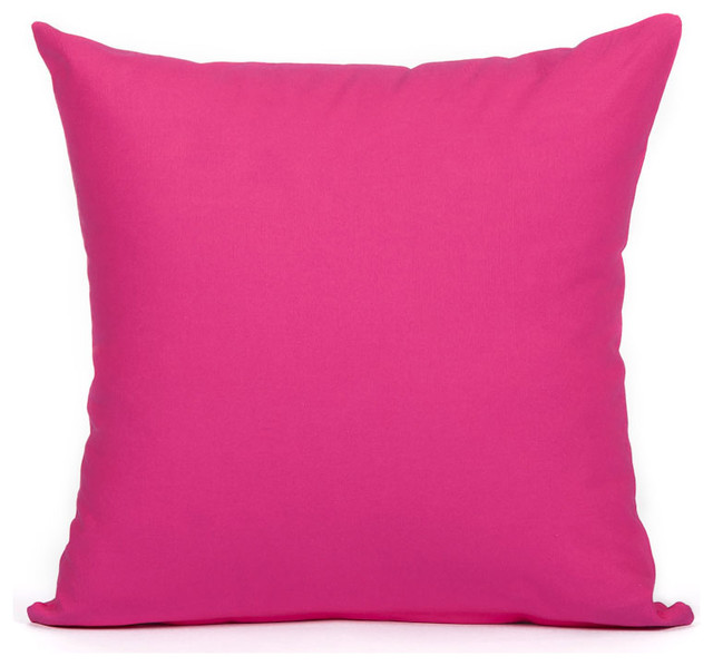 Shop Houzz Silver Fern Decor Solid Hot Pink Accent