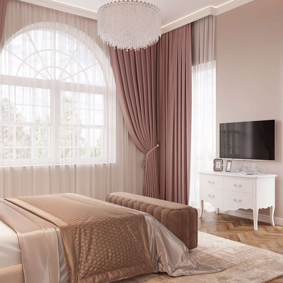 Мастер-спальня, 25 кв.м., частный дом