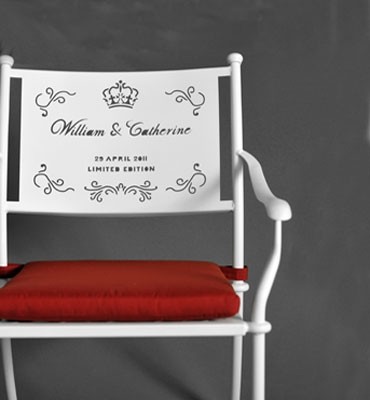 William & Catherine Chair Commemorative