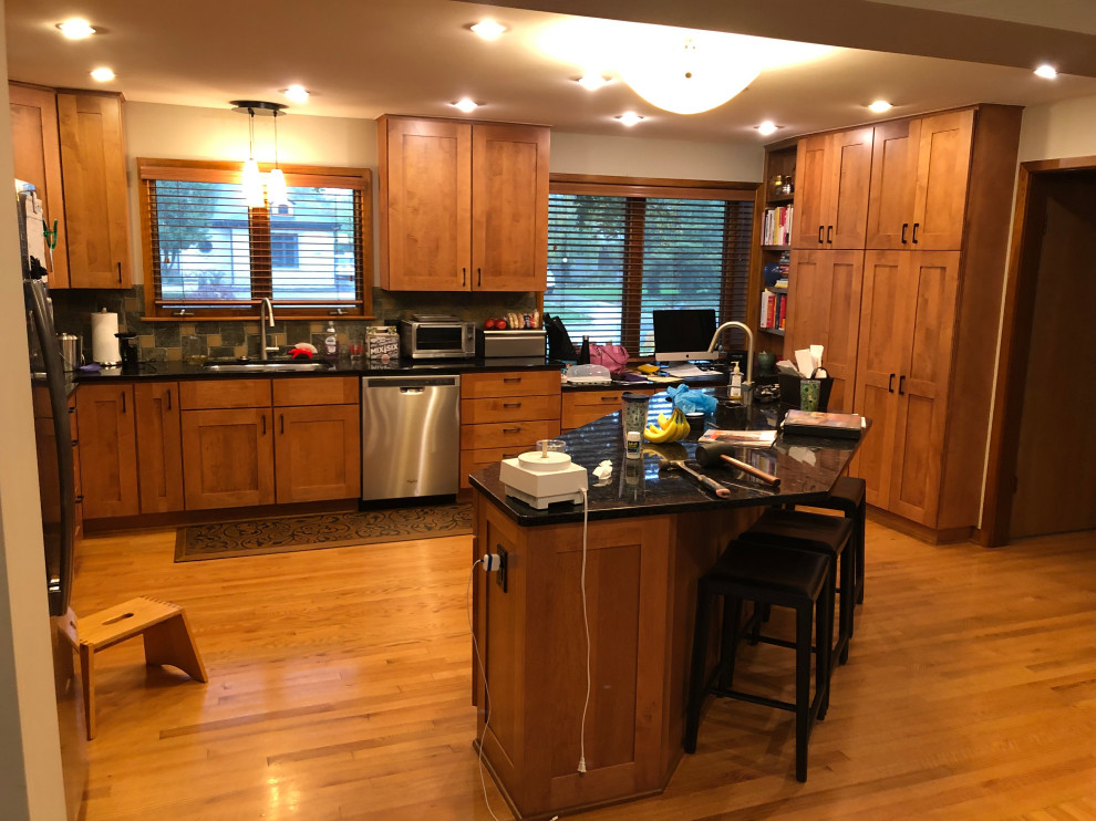 North facing kitchen needs update/ brightening