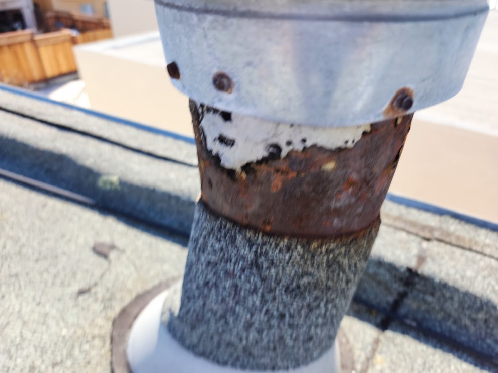 Best way to prevent plumbing vent pipe leak and repair?