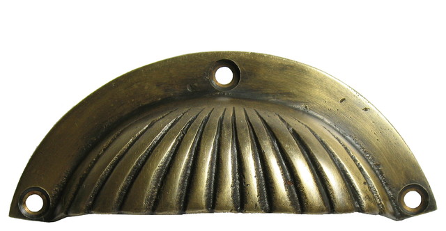 Clamshell Drawer Bin Pull Traditional Cabinet And Drawer