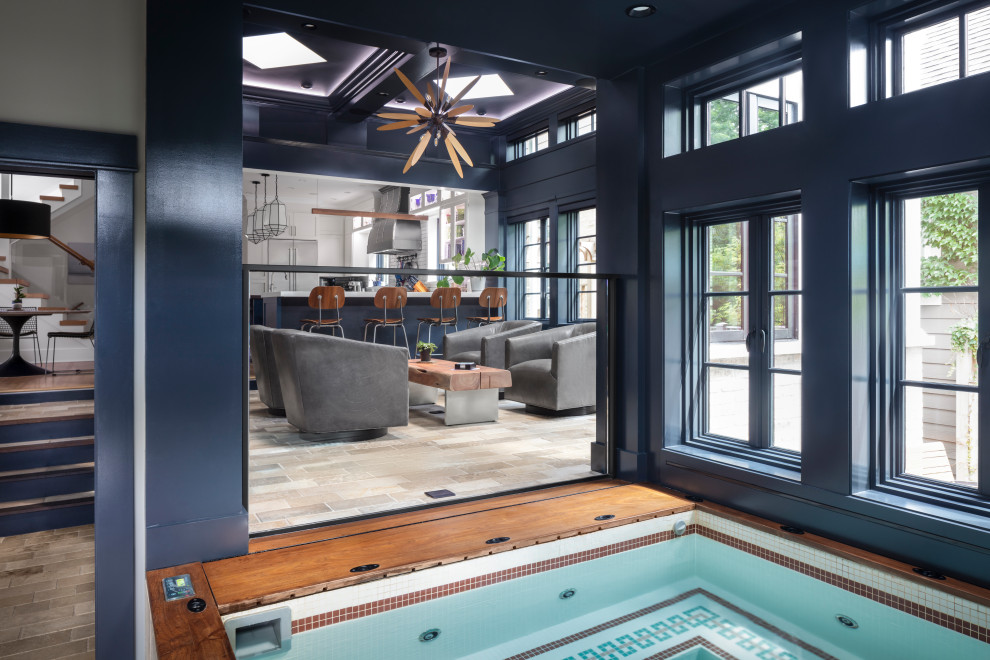 Epic Bungalow Expansion Swimming Pool & Hot Tub Chicago by Kipnis
