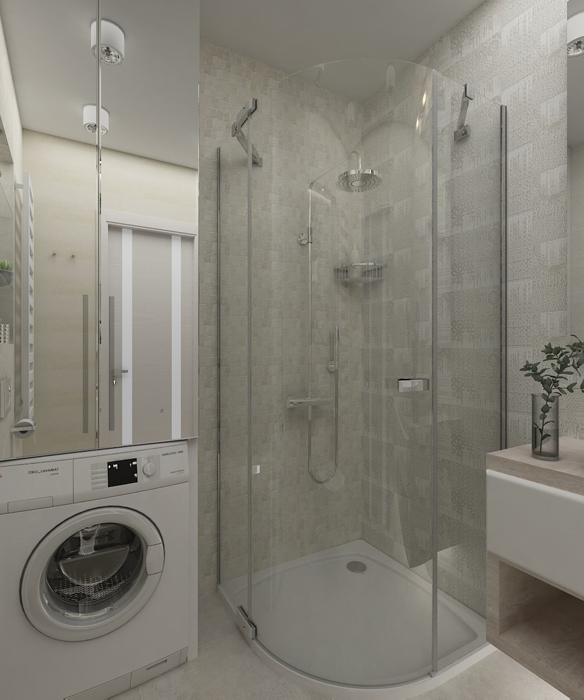 Бежевый санузел