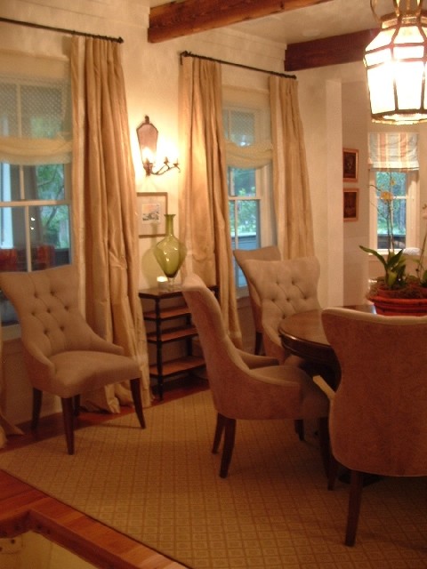 Inspiration for a large transitional medium tone wood floor great room remodel