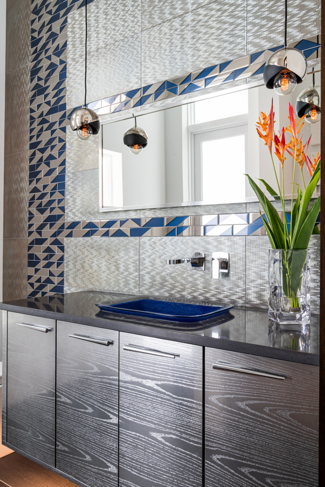 Massive Modern Home with Moxie Contemporary Bathroom Miami by Gulfshore Homes Houzz