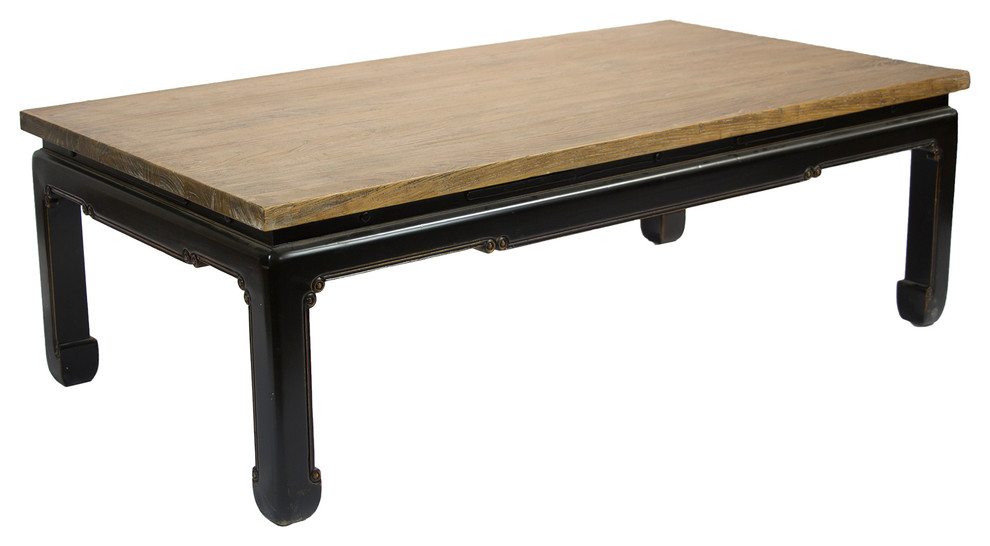 Rectangle Reclaimed Wood Coffee Table Asian Coffee Tables by Redd