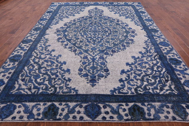 9' 1" X 12' 0" Persian Overdyed Hand Knotted Rug - Q4686