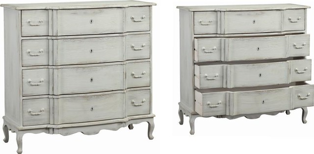Dresser Chest of Drawers Antique Off-White