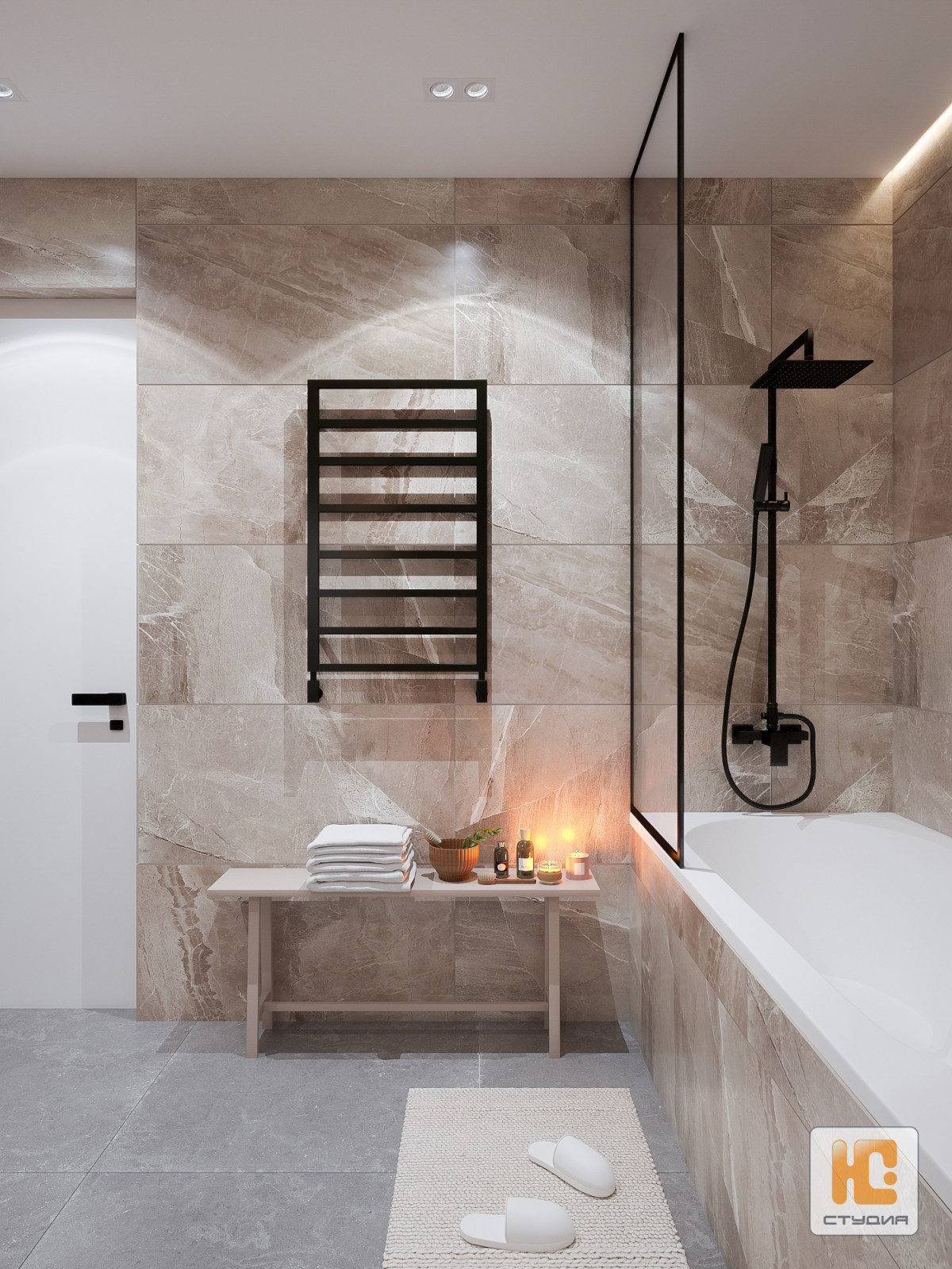 Дизайн-проект квартиры 84.00 м/кв