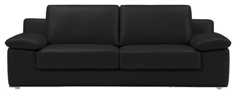 Alexandra Loveseat, Black, Adjustable Arm Rest Cushions