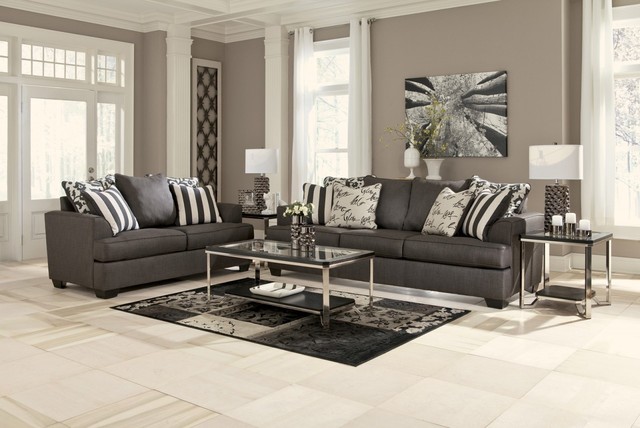 levon 2 piece living room set - contemporary - living room - new