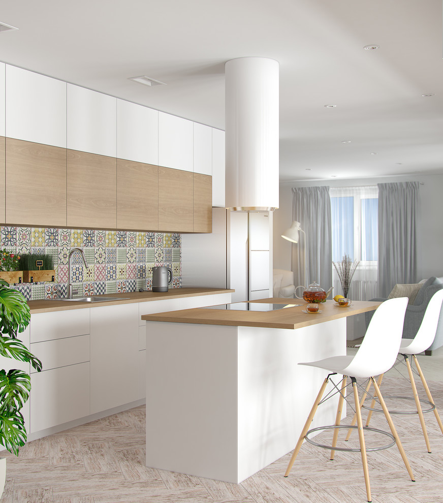 Квартира декоратора.Кухонный остров