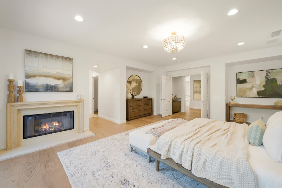 Bedroom - transitional bedroom idea in Orange County
