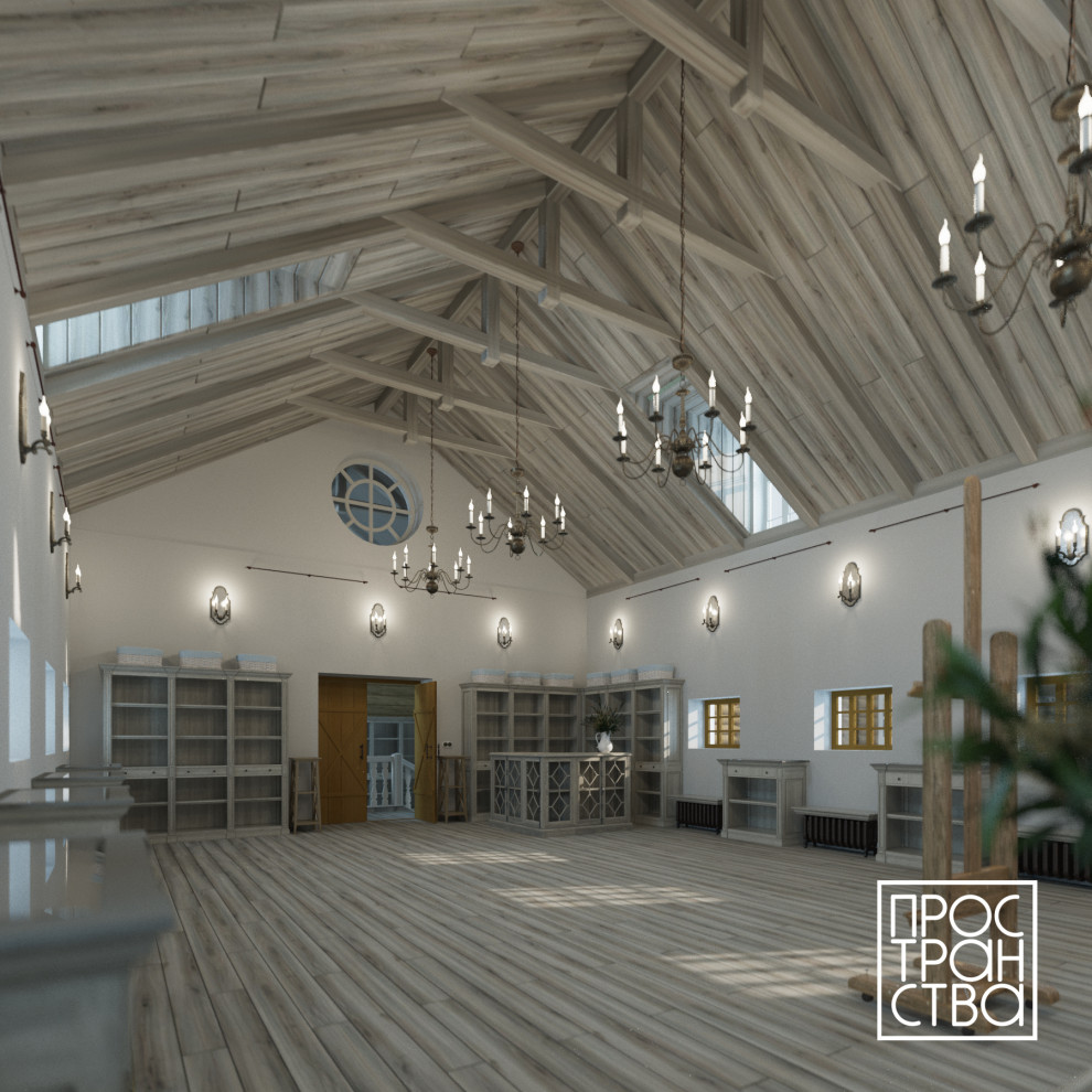 Проект гостиницы в русском стиле в Подмосковье