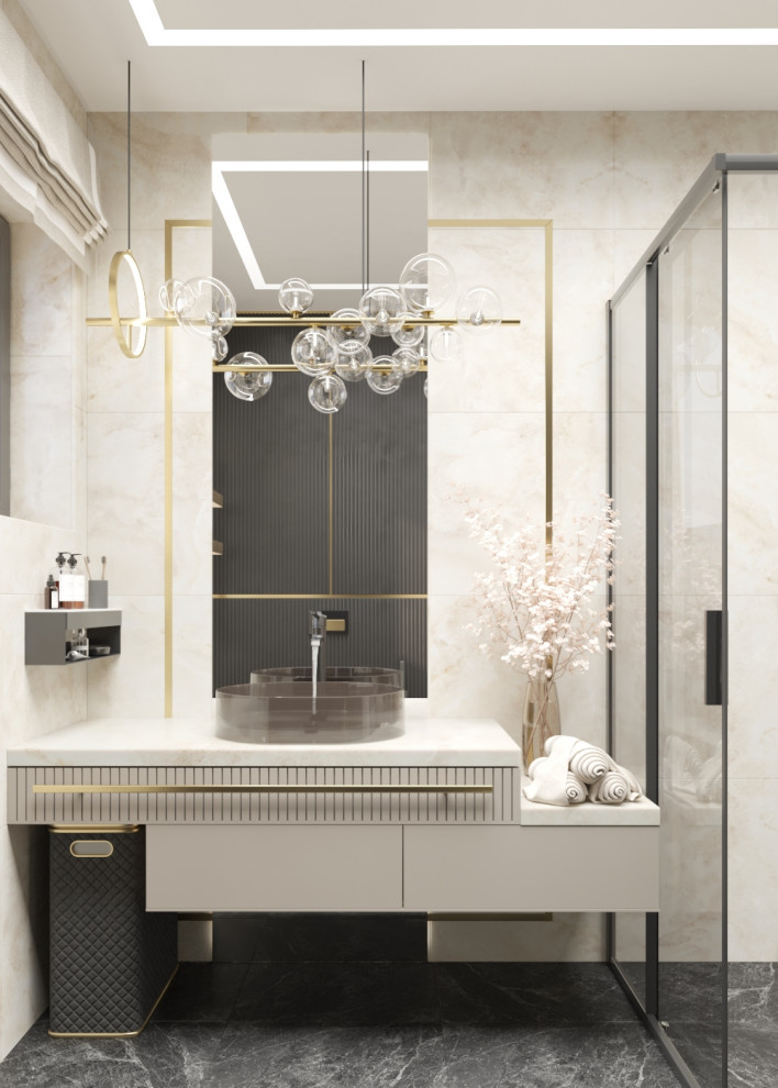 Санузел в чёрном