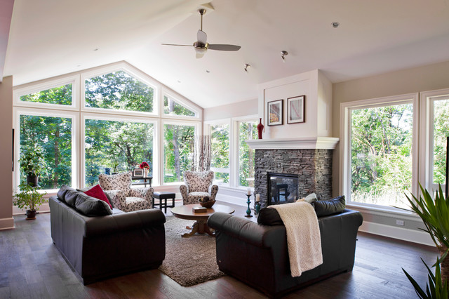 Craftsman Style - Custom Home traditional-living-room