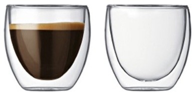 Vandue Teaology Coppia Double-Wall Borosilicate Glass Tea/Coffee Cups, Set of 2