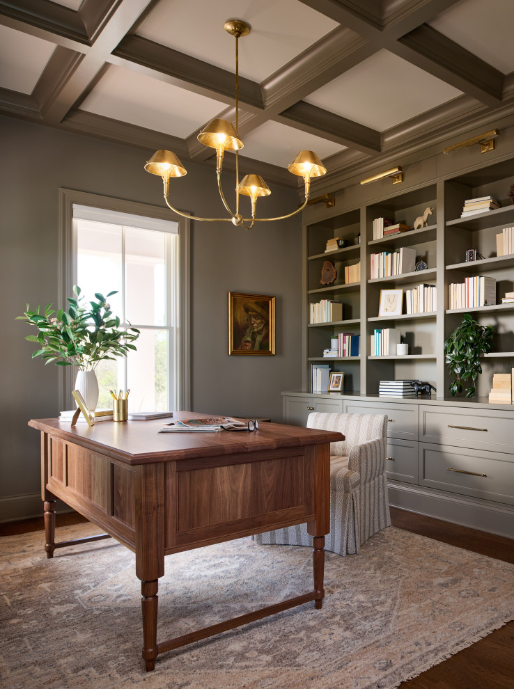 Inspiration for a farmhouse home office remodel in Baltimore