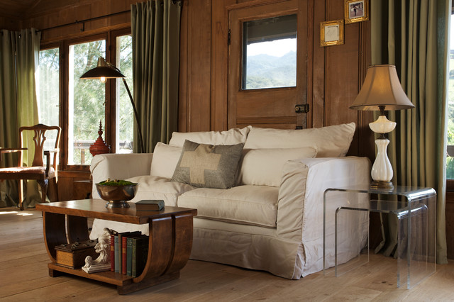 Malibu Lake Residence eclectic-living-room