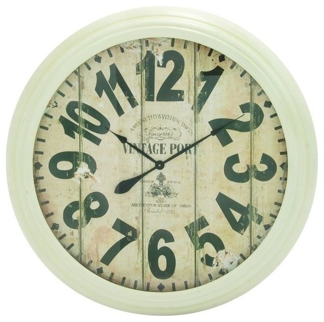 Metal Wall Clock, 37"