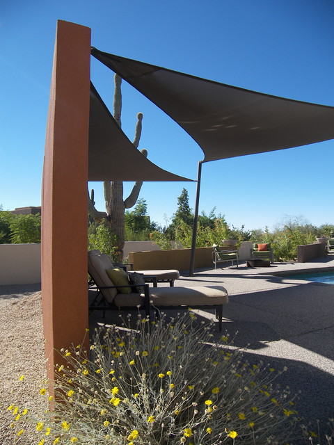 Desert Back Yard amerikansk-southwestern-uteplats