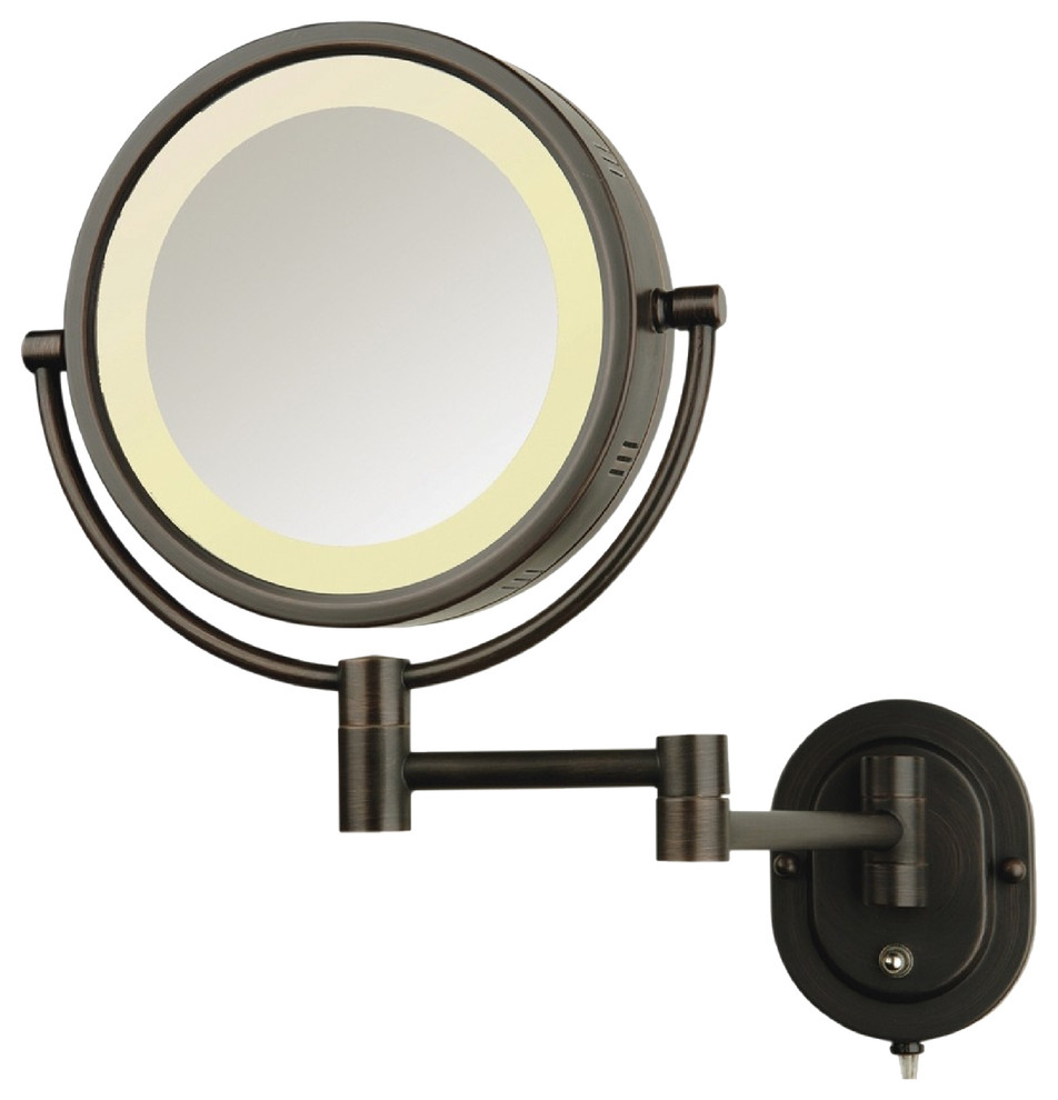 Modern Wall Mounted Bronze MakeUp Mirror Contemporary Makeup