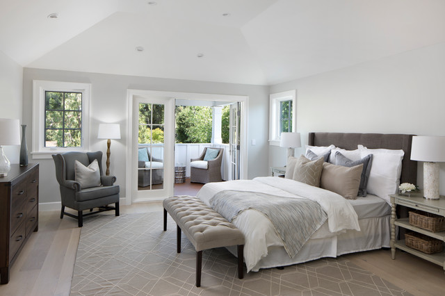 Menlo Park - new traditional house - Transitional - Bedroom - San ...