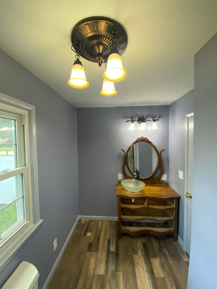 Purple Bath Remodel