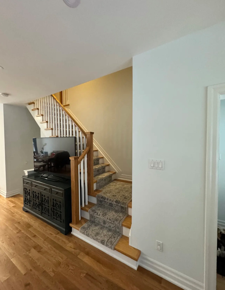 Main Floor with large window & patio door include an open concept kitchen