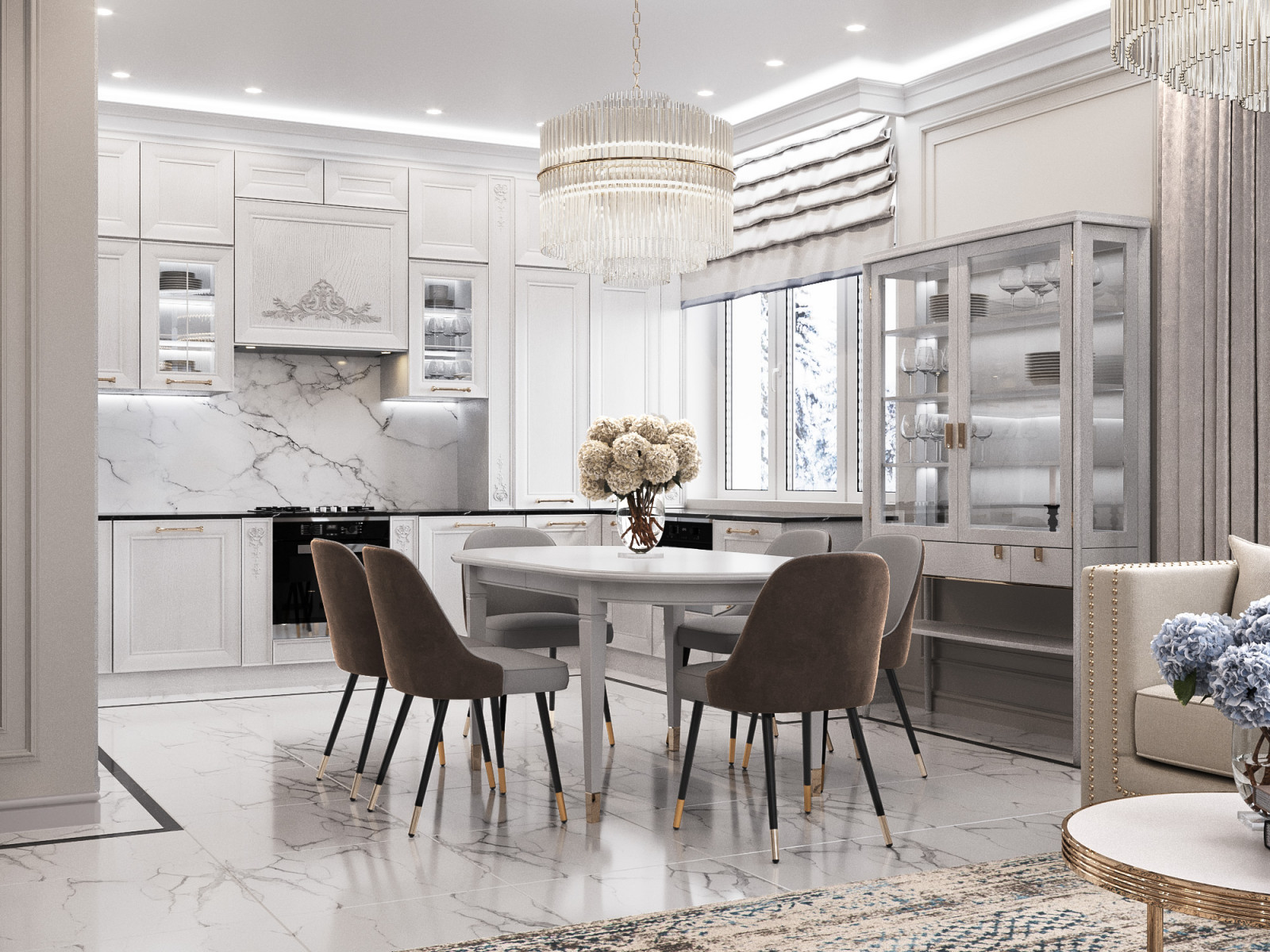 Дизайн интерьера трёхкомнатной квартиры, г. Рыбинск