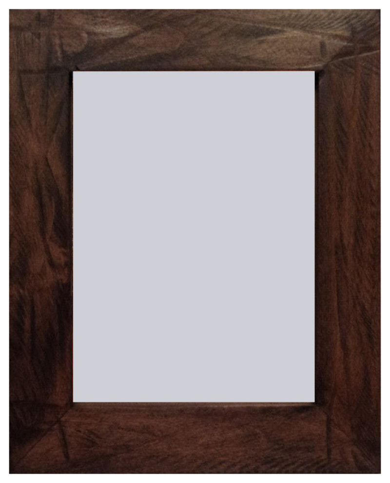 Sedona Rustic Wood Picture Frame, Dark Walnut Stain And Dark Glaze, 24"x36"