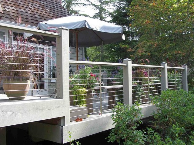 Ultra-tec® stainless steel cable railing system - Modern - Deck - by ...