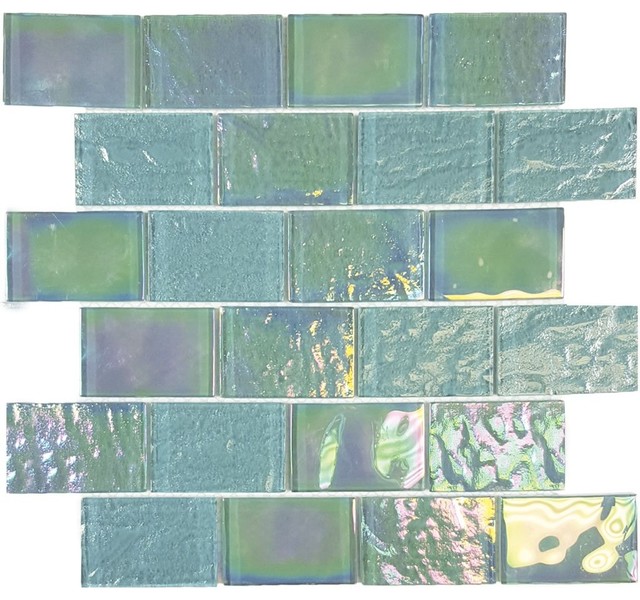Emerald Green 2 X3 Glass Tile Contemporary Wall And Floor Emerald Green 2 X3 Glass Tile