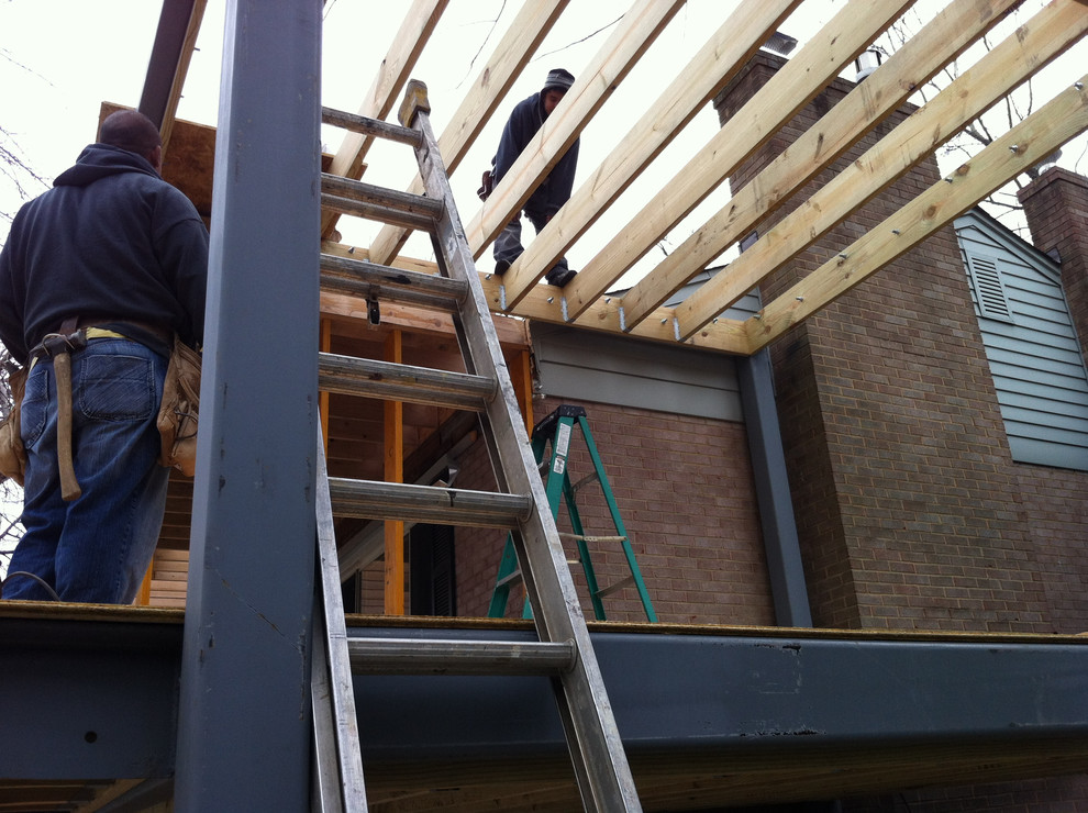 Steel frame addition