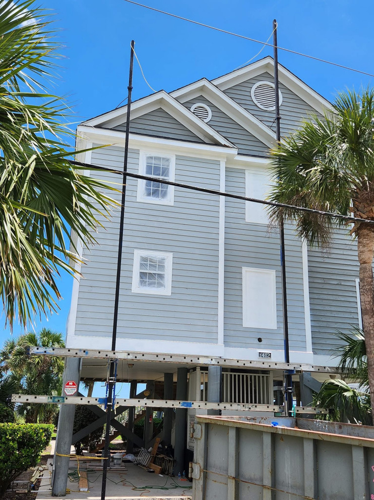 Exterior remodel / Windows / cider siding / paint