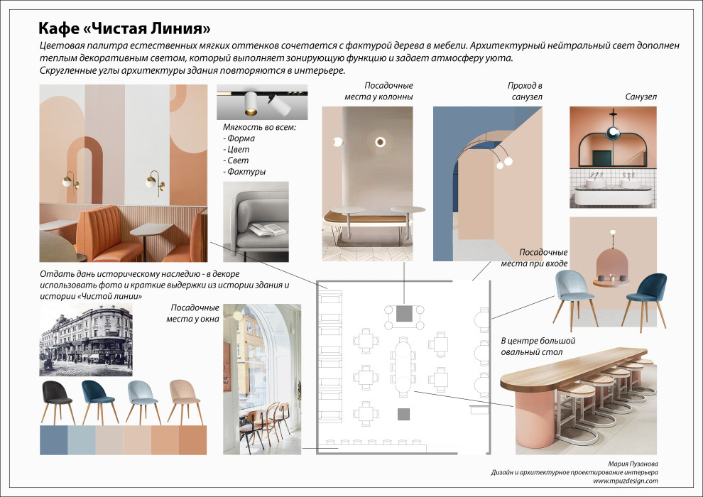 КАФЕ "ЧИСТАЯ ЛИНИЯ" (Концепция)