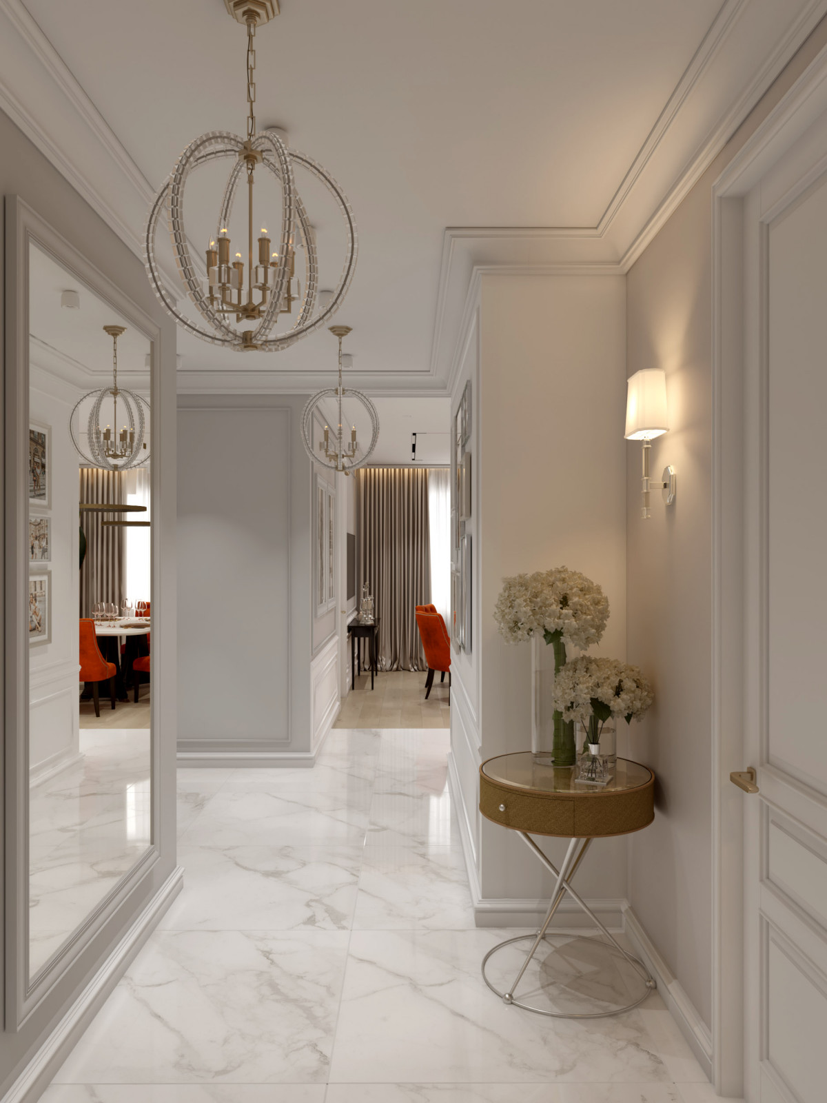 Современная классика квартира 100м2 Ольховский