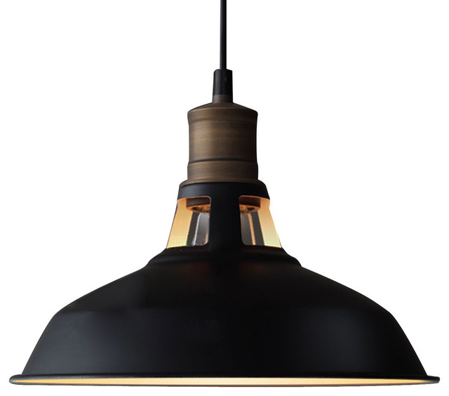 Industrial Vintage Ceiling Pendant Light Holder Edison Iron Lamp Shade Fixture 
