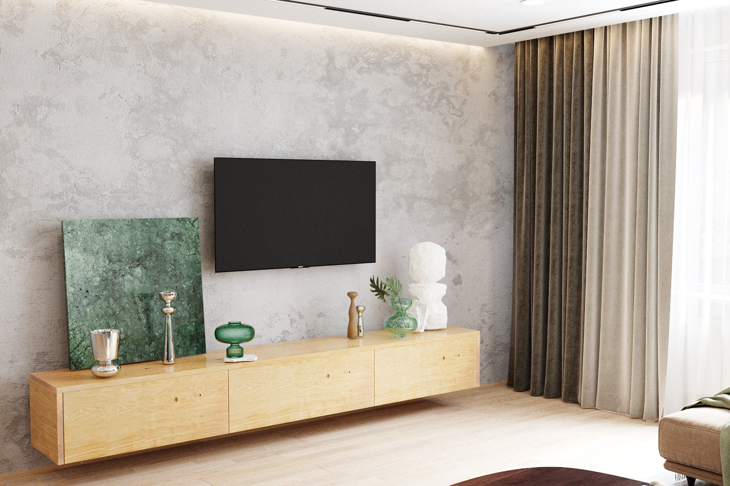 Квартира с изумрудным акцентом