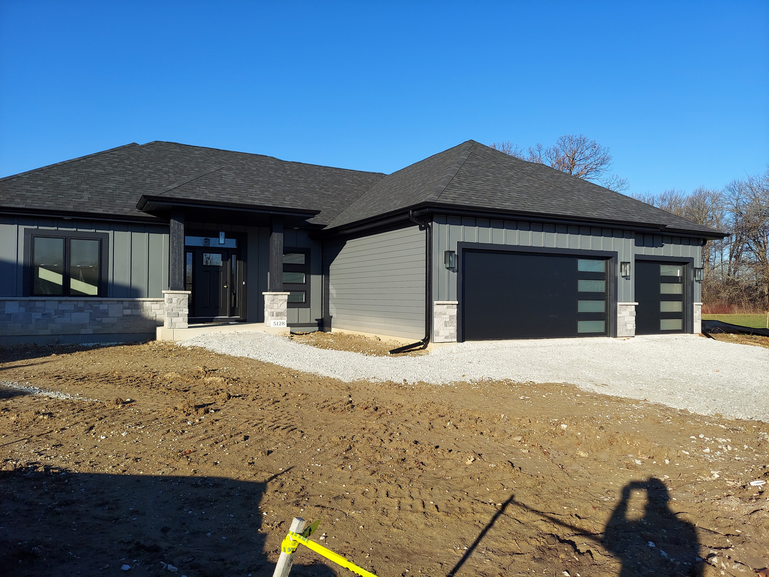 Modern Front + Backyard New Landscape - Mount Pleasant, WI
