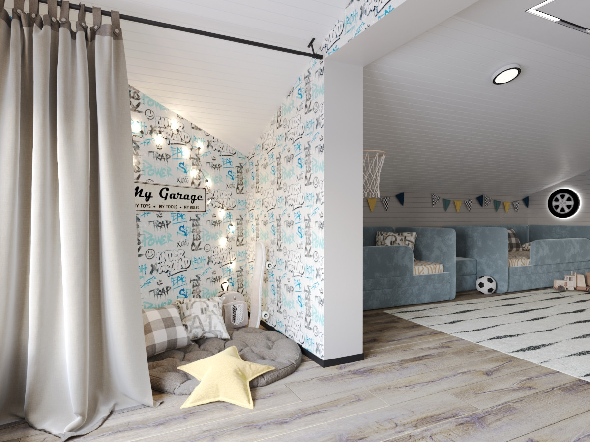 Детская комната для двух мальчиков