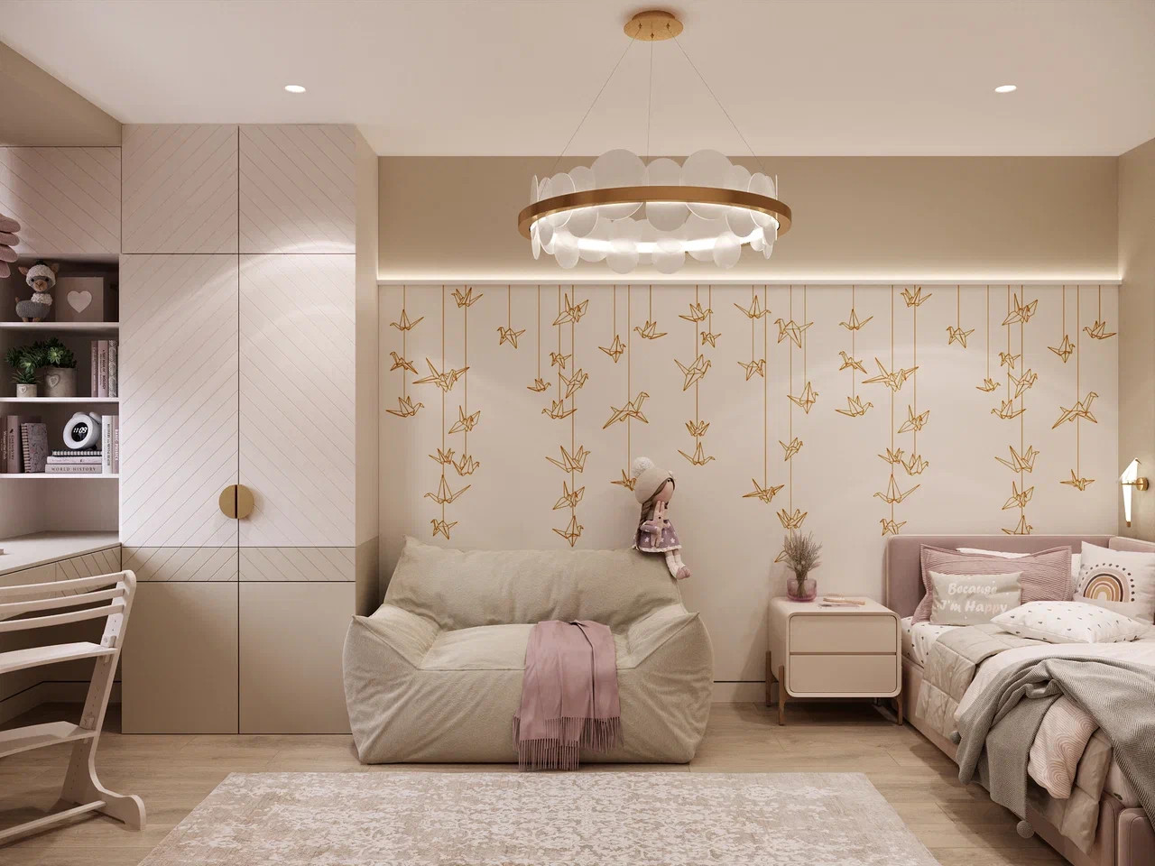 Спальня для девочки 16 кв. м.