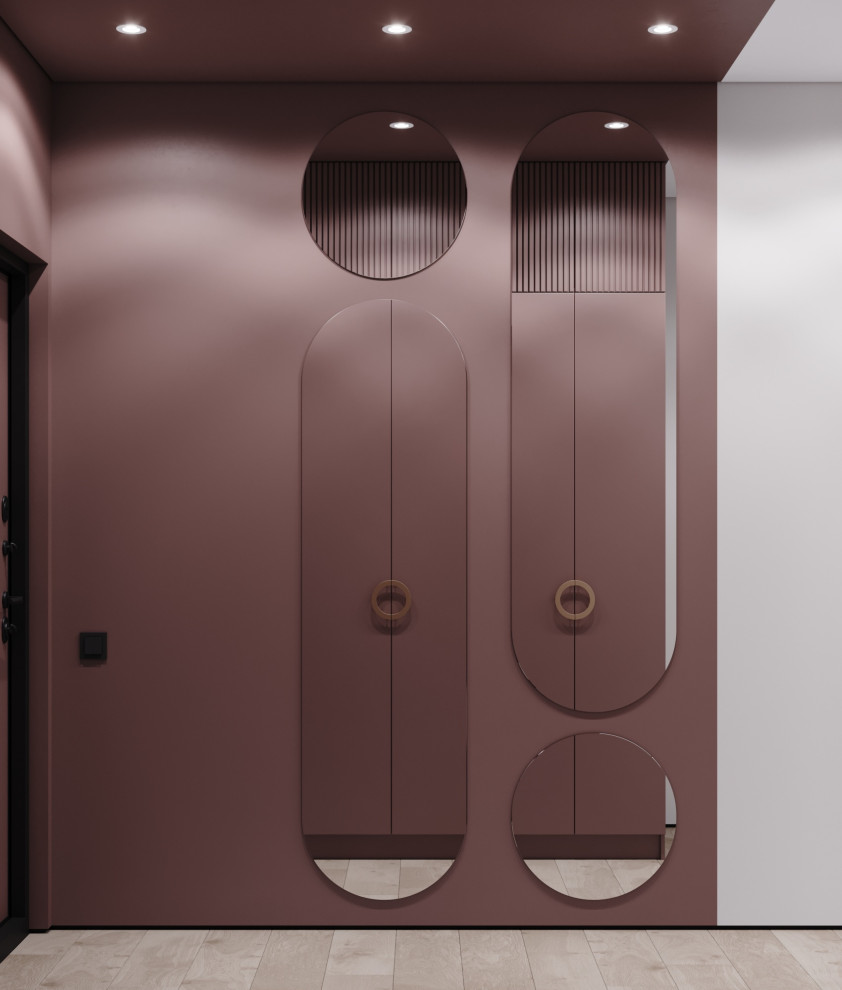 Кухня-гостиная в проекте для молодой девушки