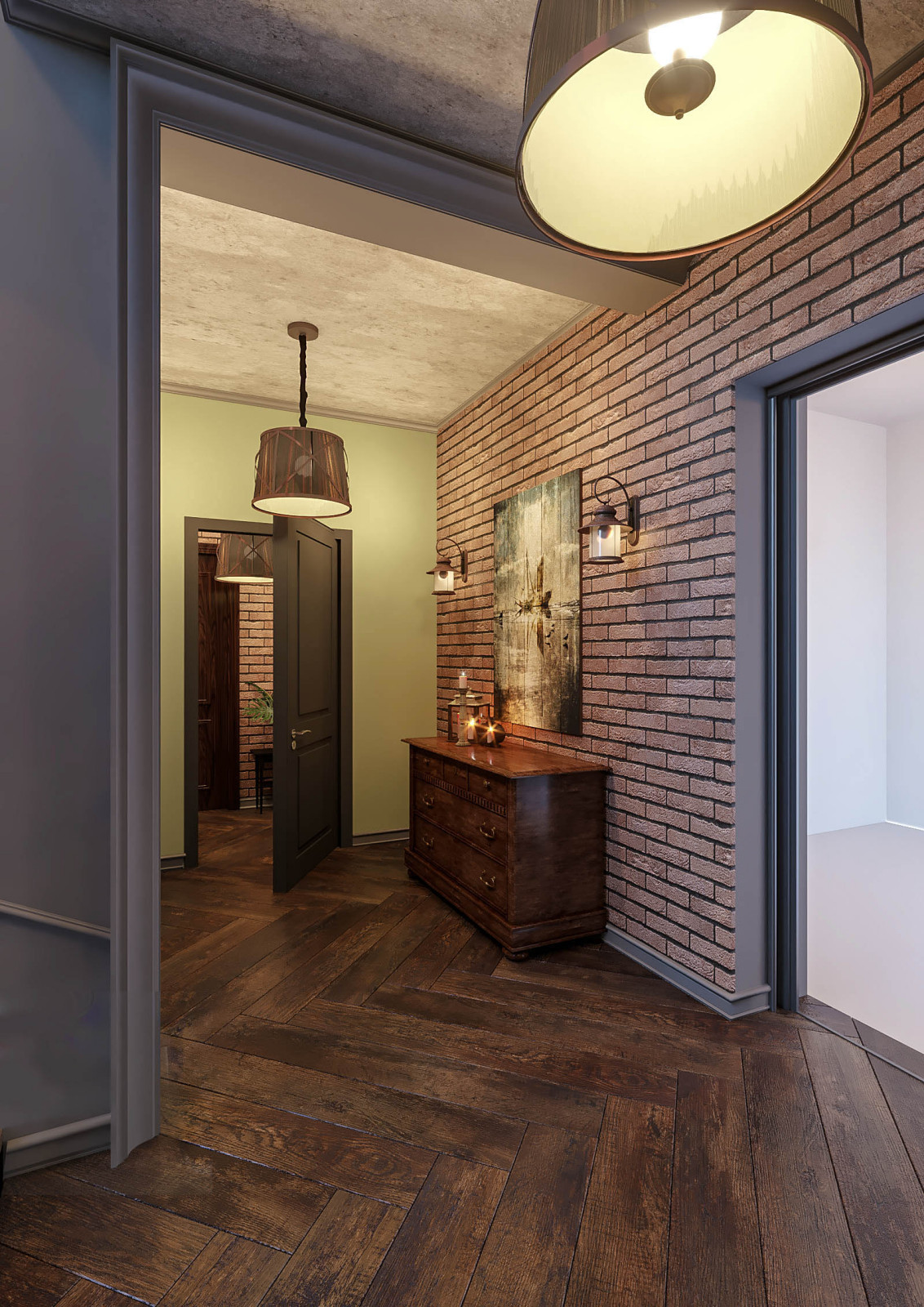 Прихожая с лестничным холлом